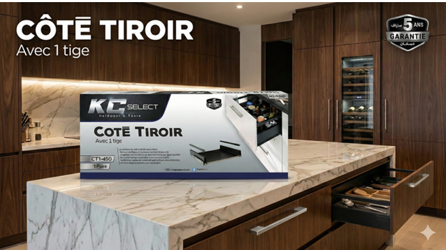 KC SELECT COTE TIROIRE 1TIGE/2TIGE/SANS TIGE 